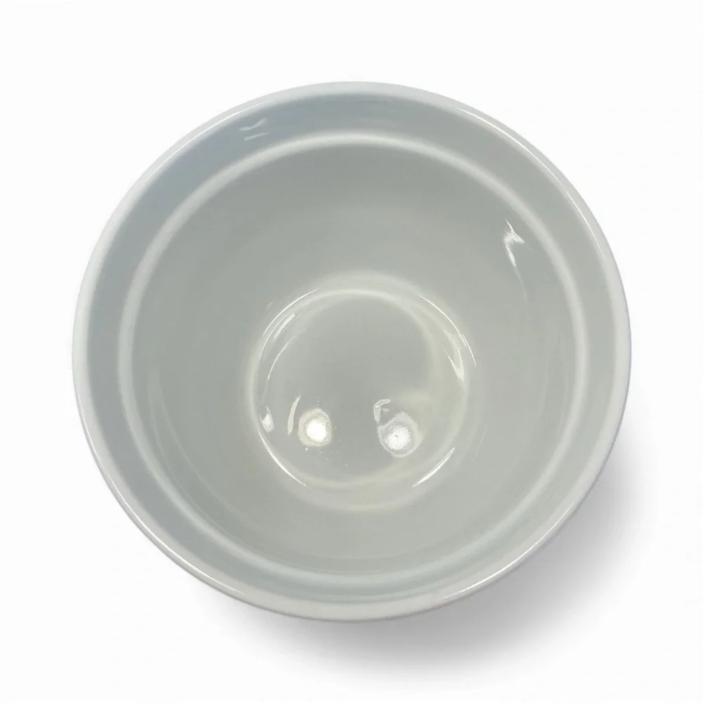 Crate & Barrel 2 QTS 8 Cups Nesting Mixing Bowl Heavy Duty Blue & White